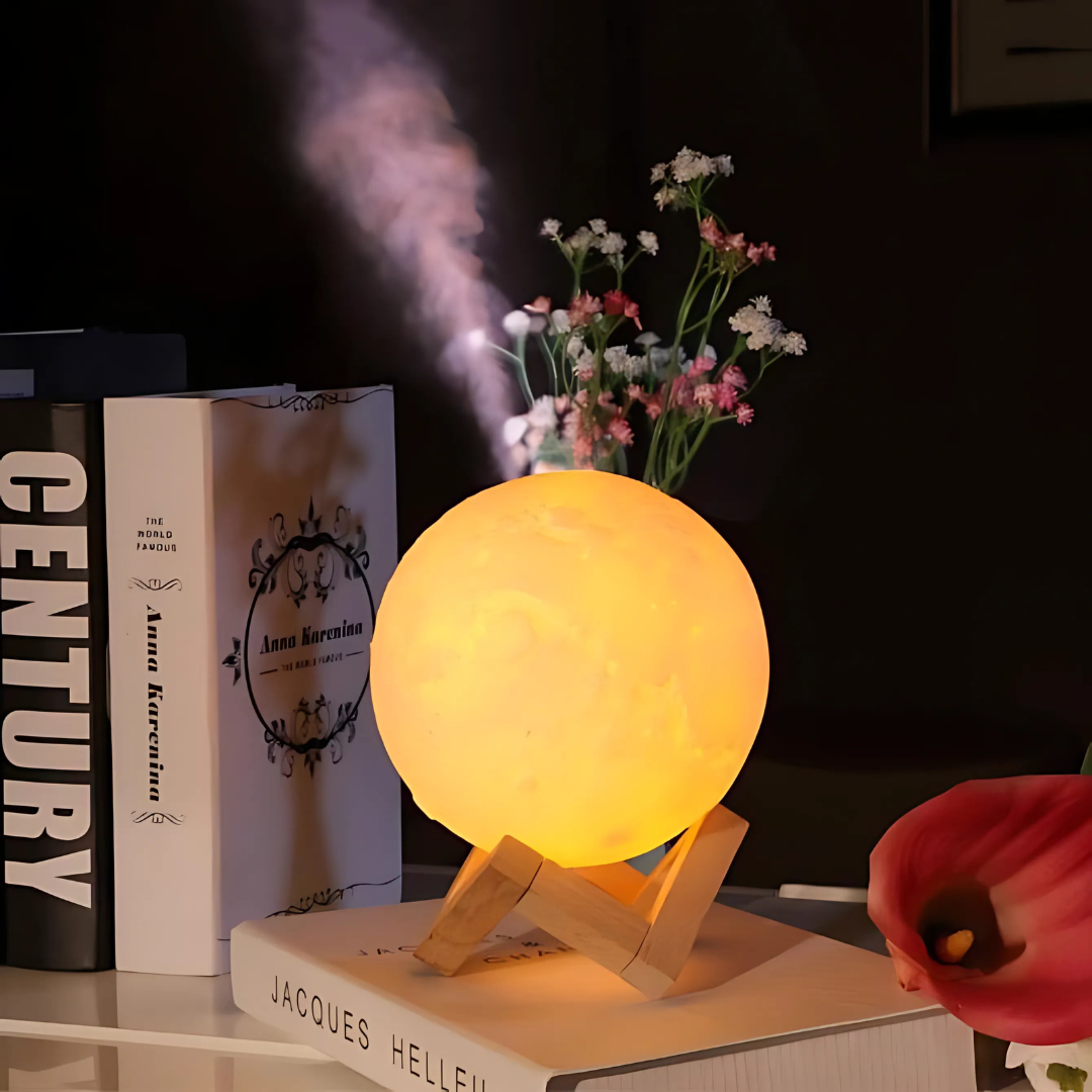 Diffuser LED Humidifier Moon Lamp Light