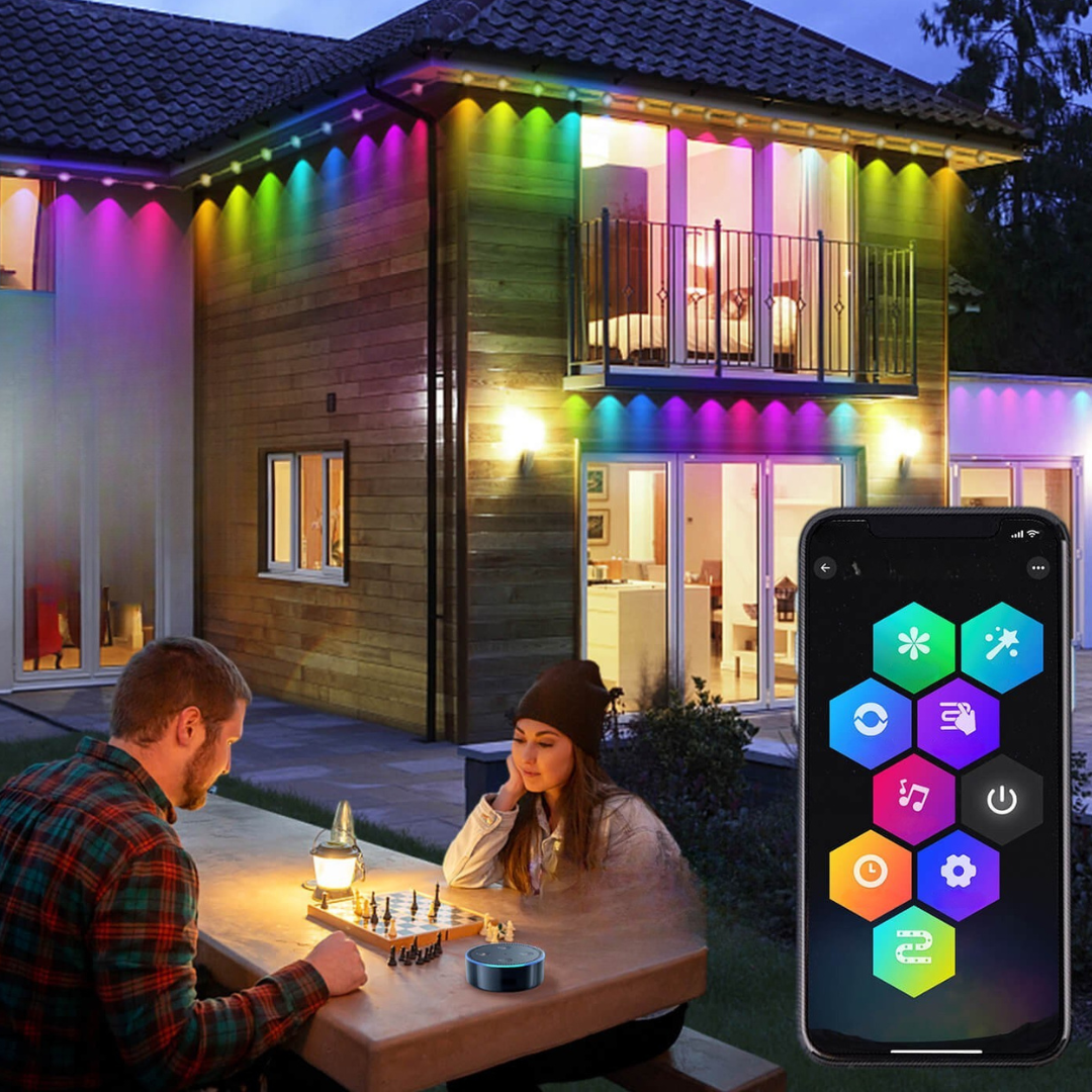 Luces Navideñas Inteligentes LED para Exterior