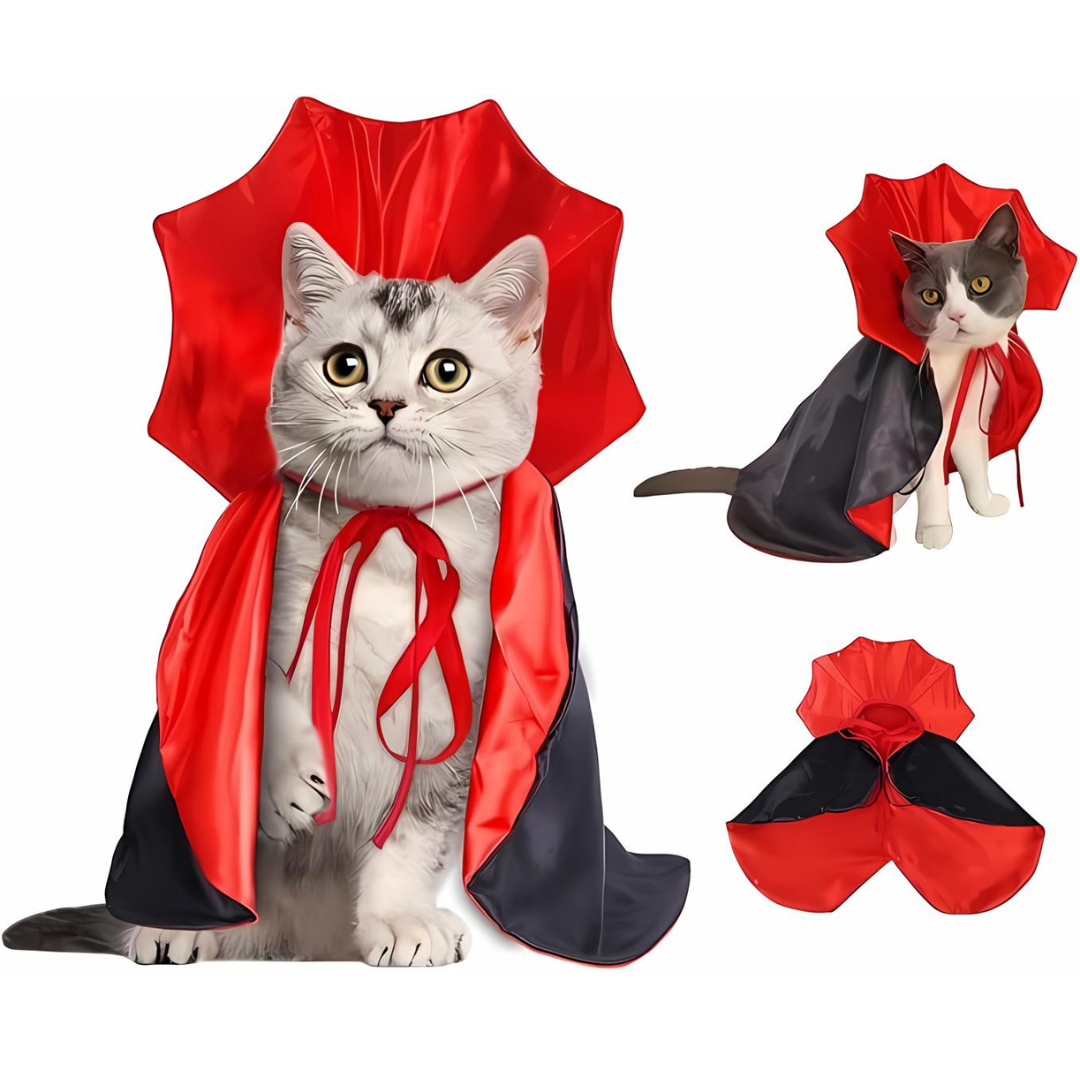 Disfraz de capa de vampiro para mascotas de Halloween