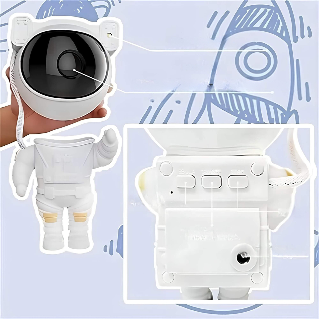 Sternprojektor Astronaut Galaxie Nachtlicht