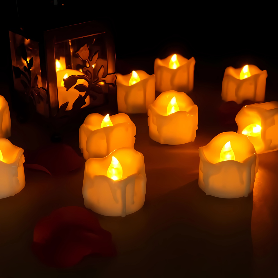 LED Flameless Flickering Tealight Candles