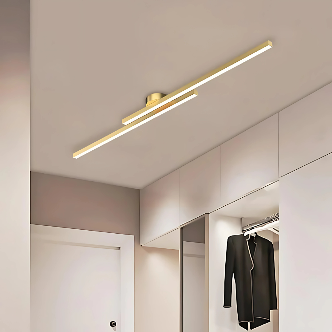 Lampade da soffitto moderne a striscia in alluminio con design LED