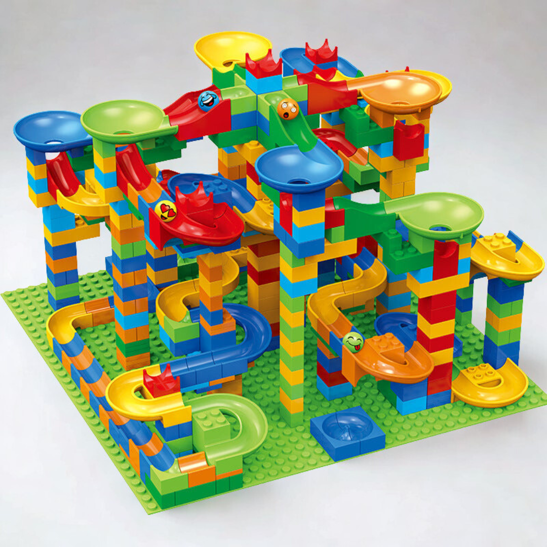 Educational Marble Run Building Block Set