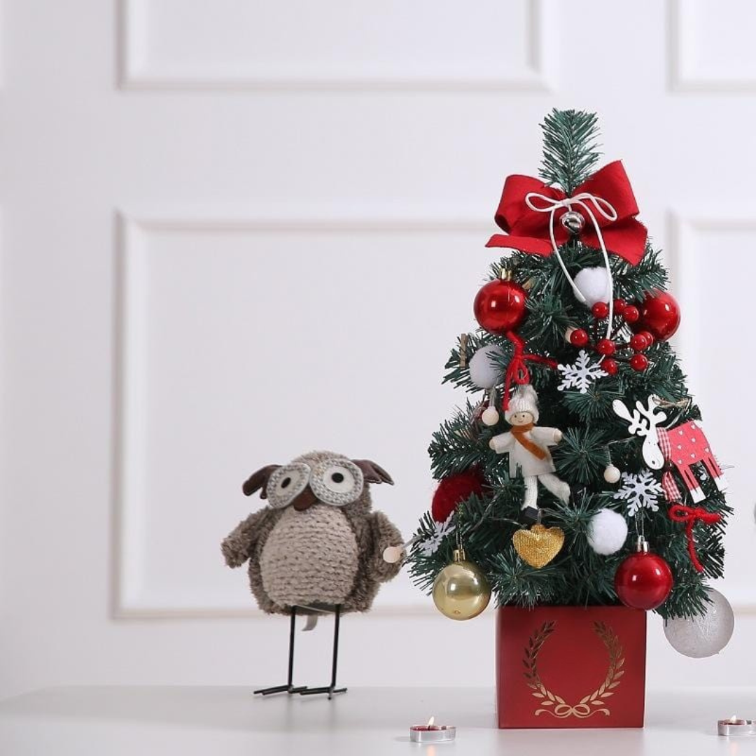 Decoraciones de Navidad Mini Árbol de Mesa con Luces