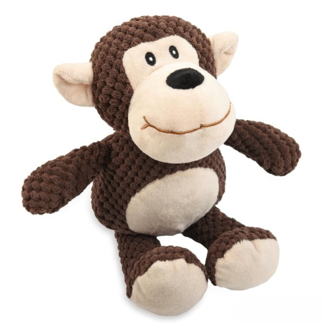 Giocattolo da masticare per cani in peluche resistente e con squeaky