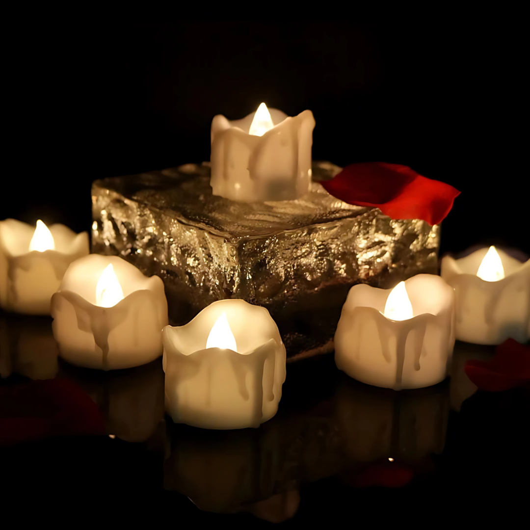 LED Flameless Flickering Tealight Candles
