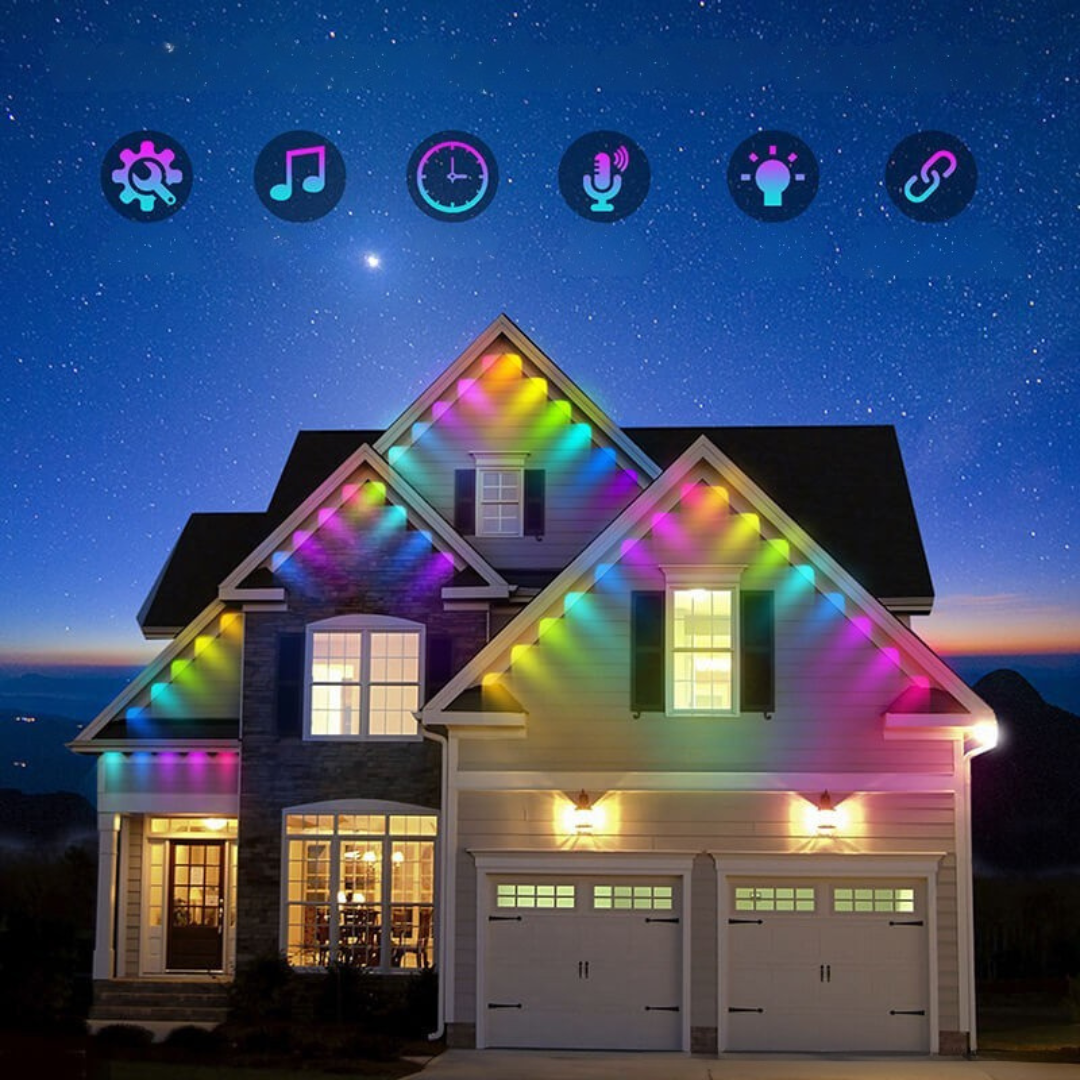 Luces Navideñas Inteligentes LED para Exterior
