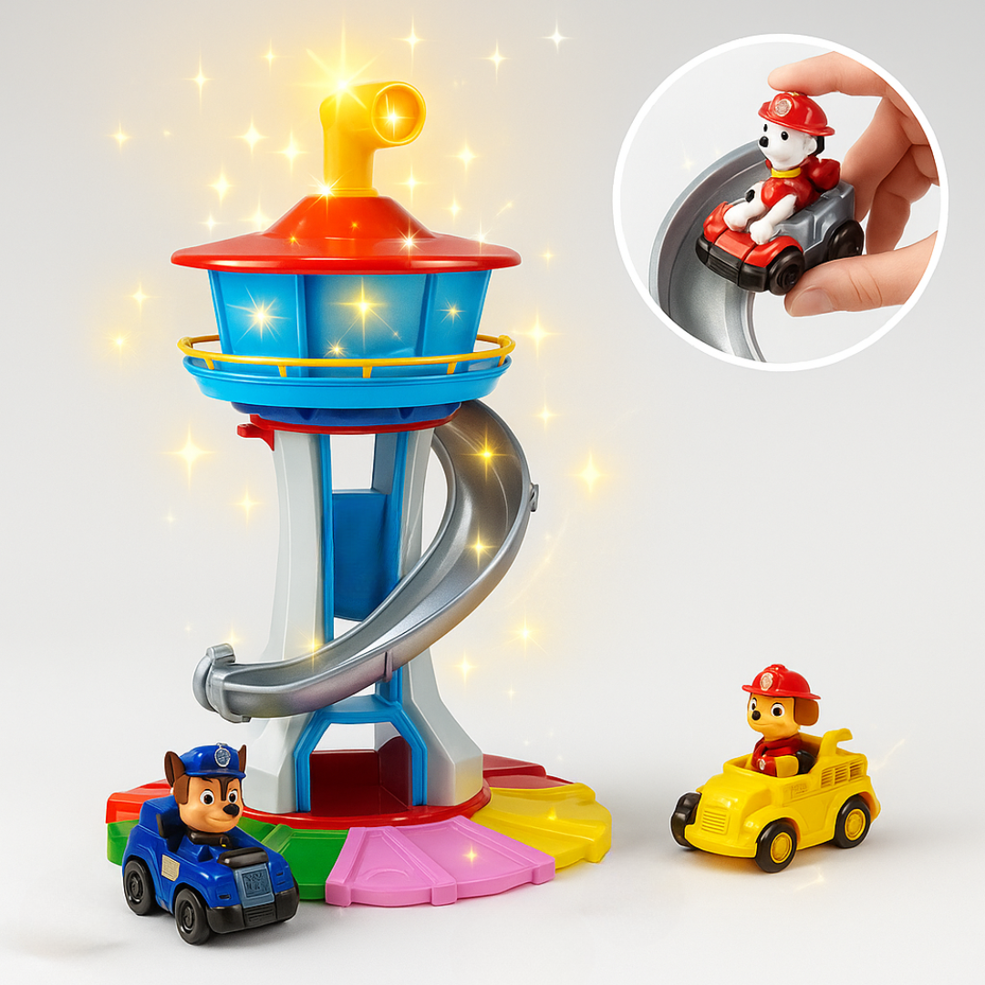 Kids Slide Tower Playset Toy Cars