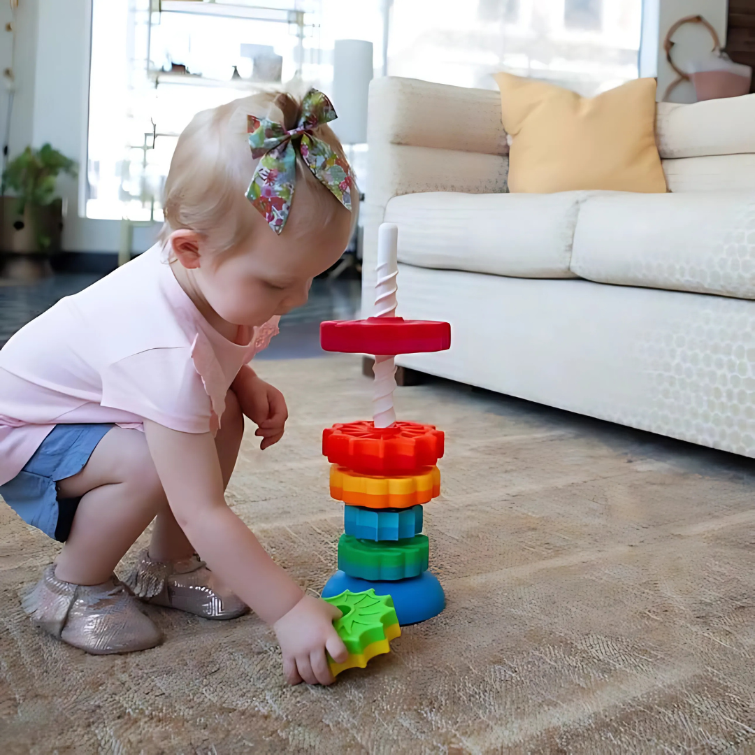 Wooden Stacking Toy Educational Tower
