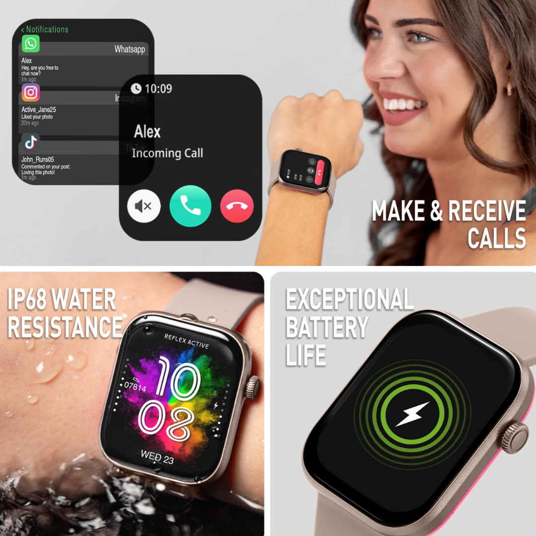 Smartwatch AMOLED Display Health Tracking