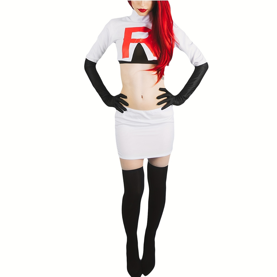 Women’s Long Sleeve Halloween Anime Costume Set | Mini