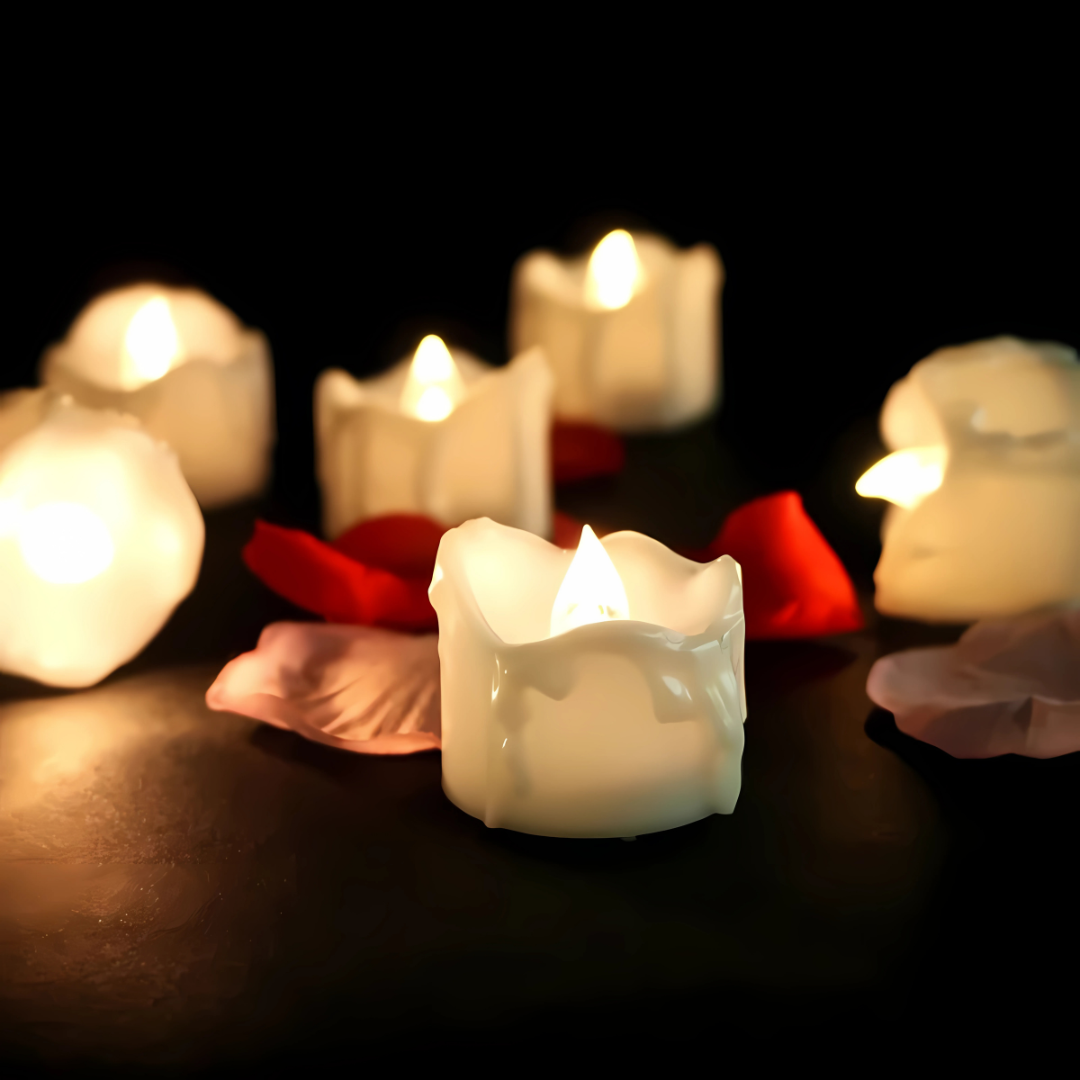 LED Flameless Flickering Tealight Candles