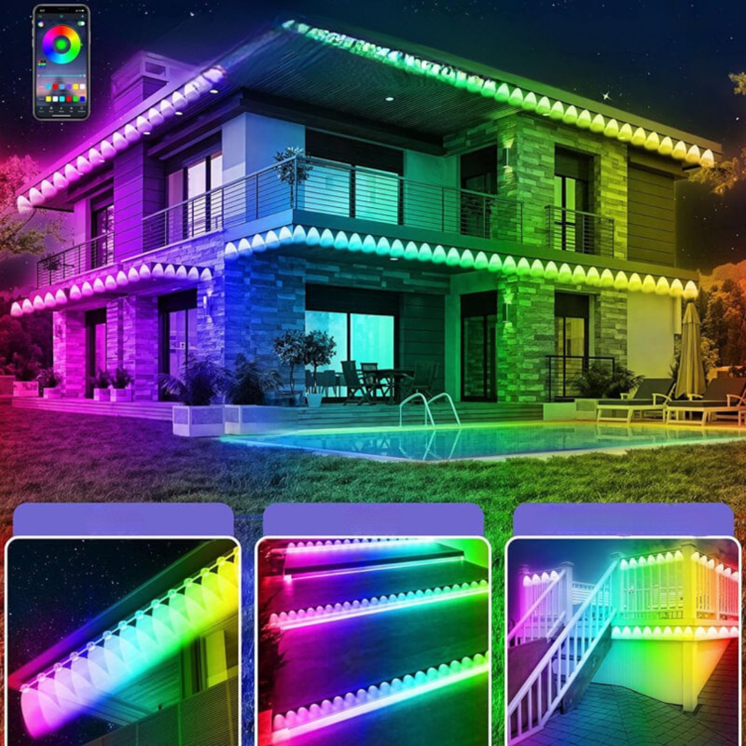 Luces Navideñas Inteligentes LED para Exterior