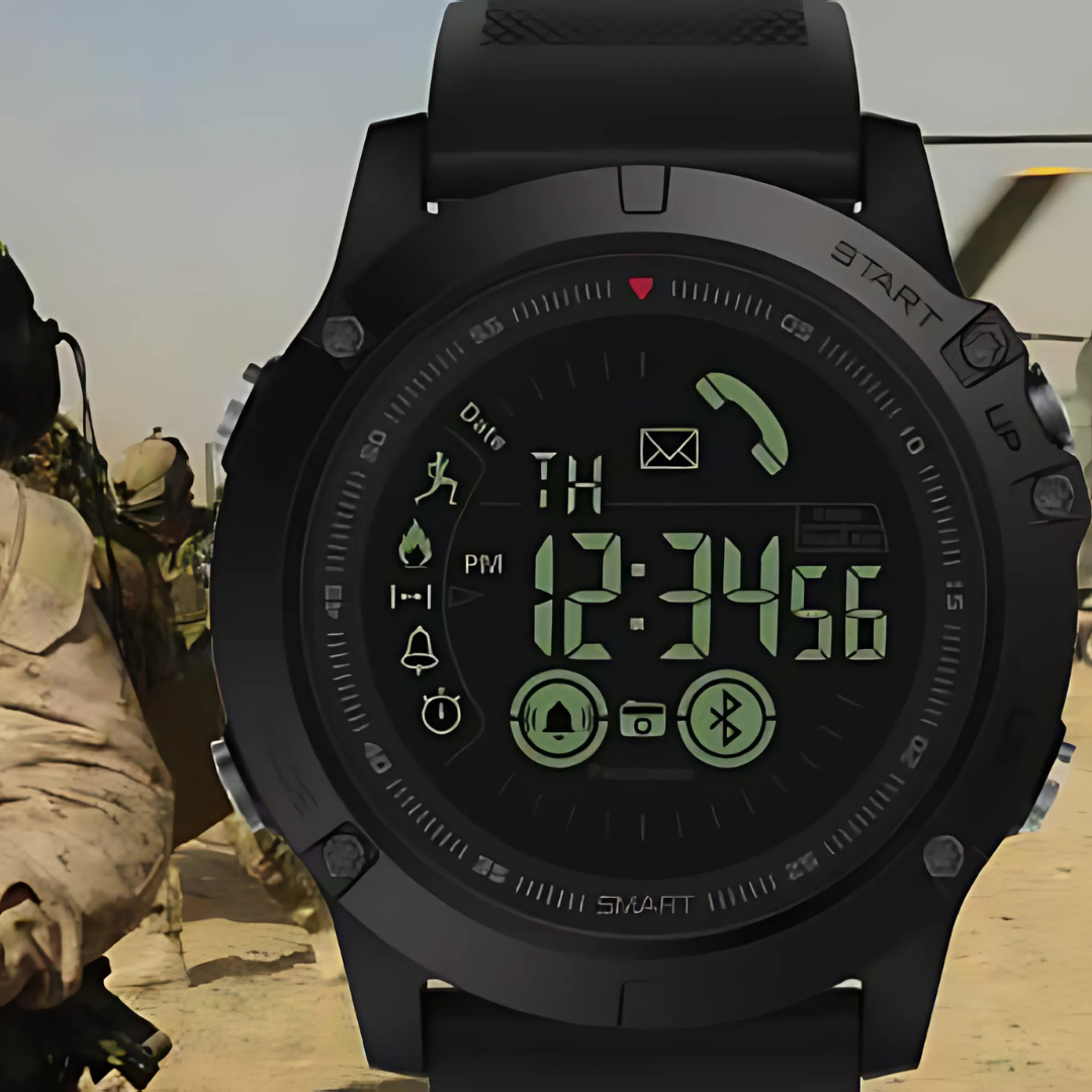 Smartwatch wytrzymały wodoodporny wojskowy design
