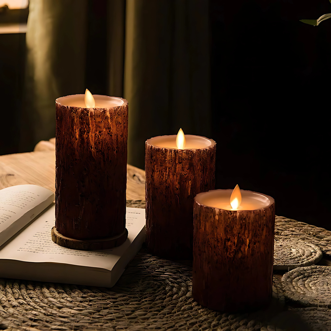 Bougies décoratives LED sans flamme à scintillement