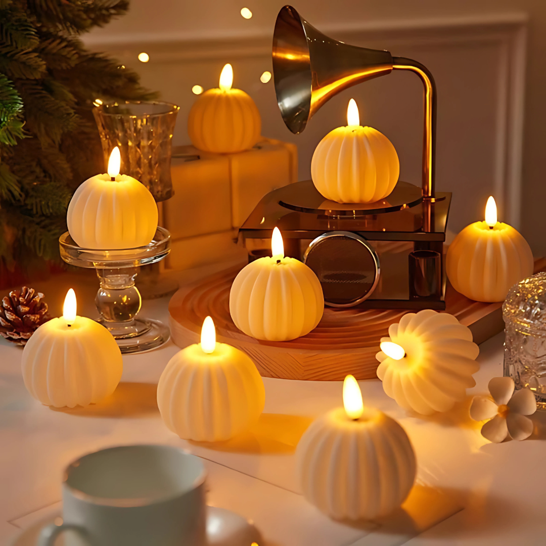 Bougies décoratives LED sans flamme à scintillement