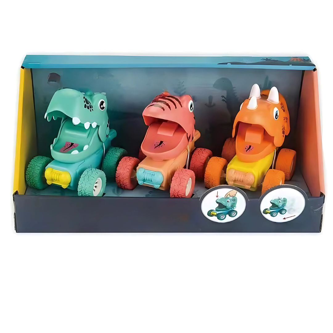 Zestaw zabawek dinozaurów dla dzieci i monster trucków