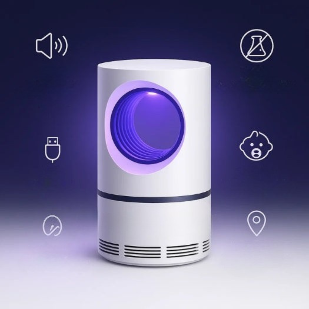 Lámpara eléctrica mata insectos con luz ultravioleta