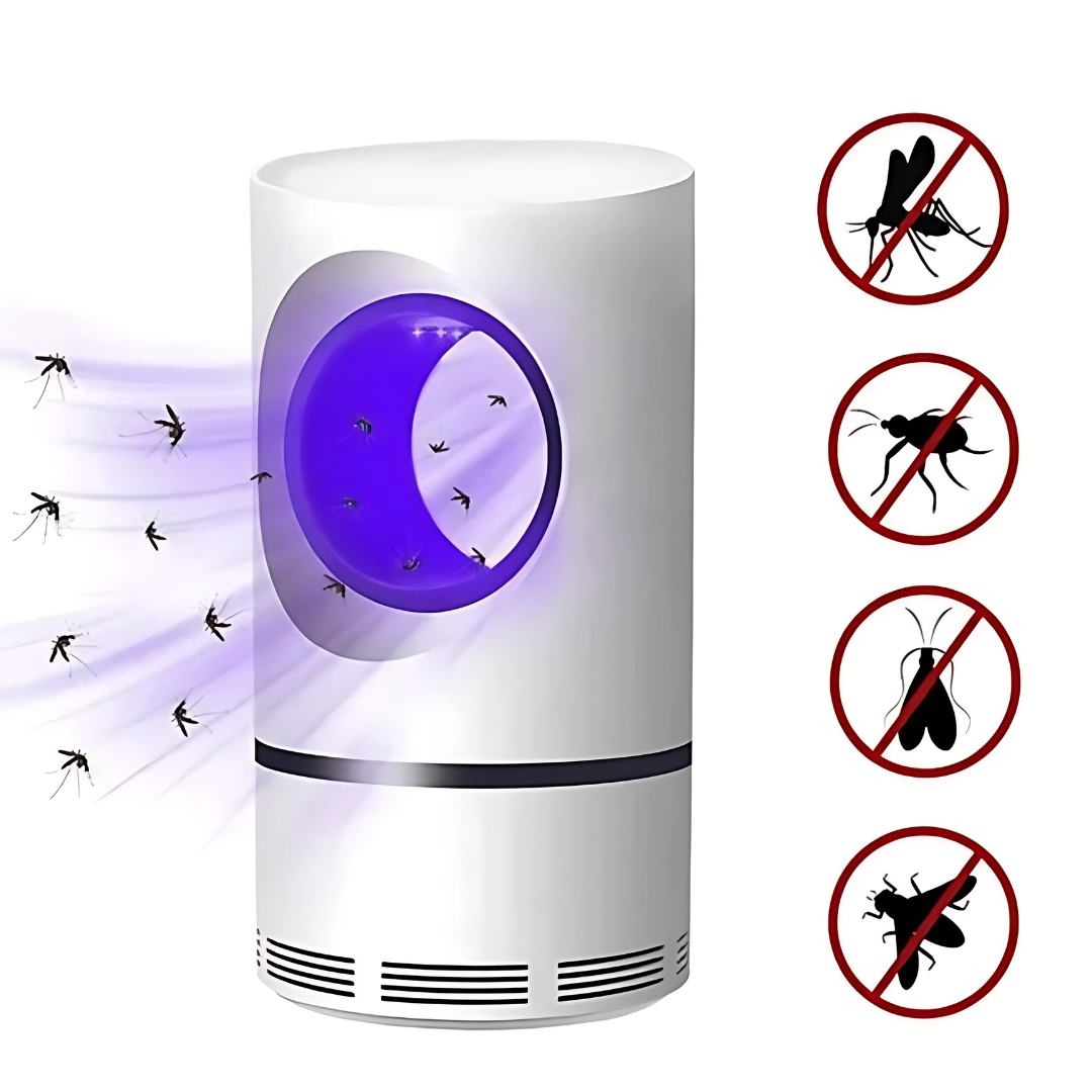 Lámpara eléctrica mata insectos con luz ultravioleta