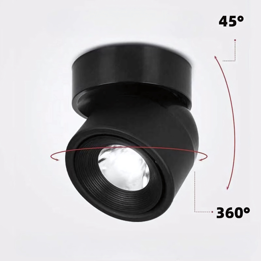Faretto da soffitto regolabile a LED in alluminio