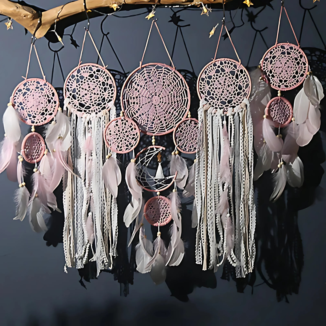 Macrame Feather Boho Wall Hanging