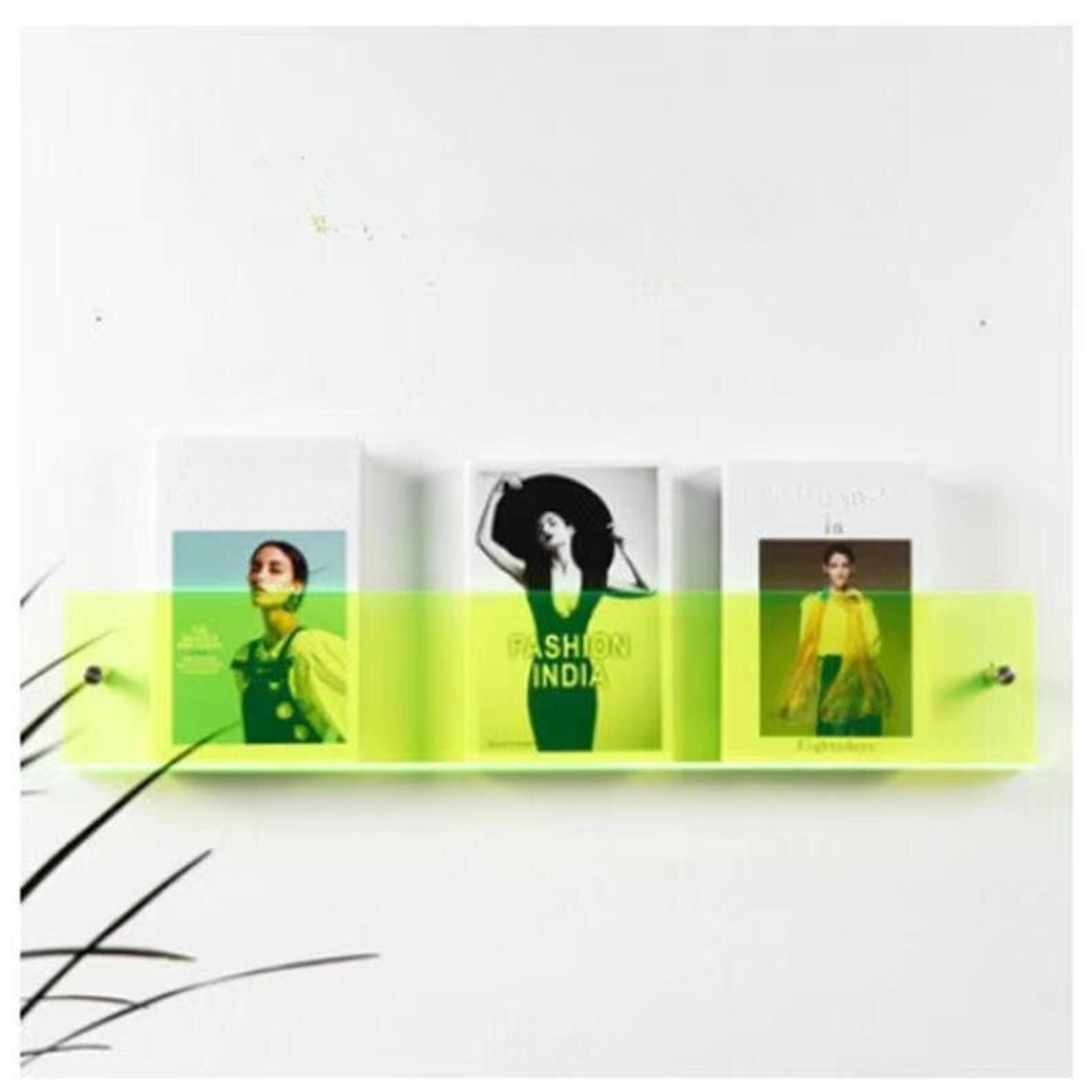 Wall Shelf Clear Acrylic Magazine Holder
