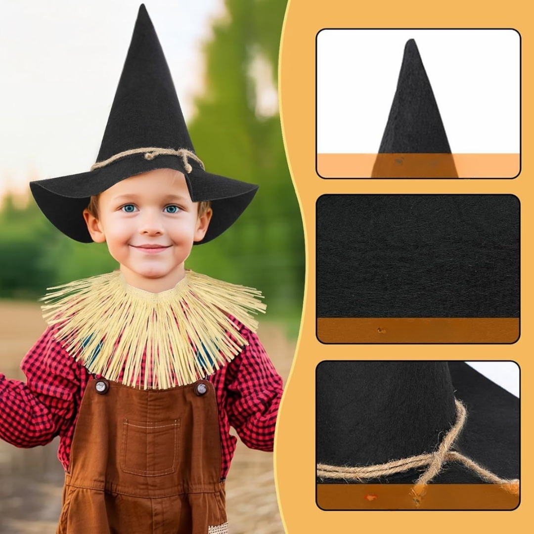 Conjunto clásico de disfraces de Halloween a juego para la familia | Niña espantapájaros