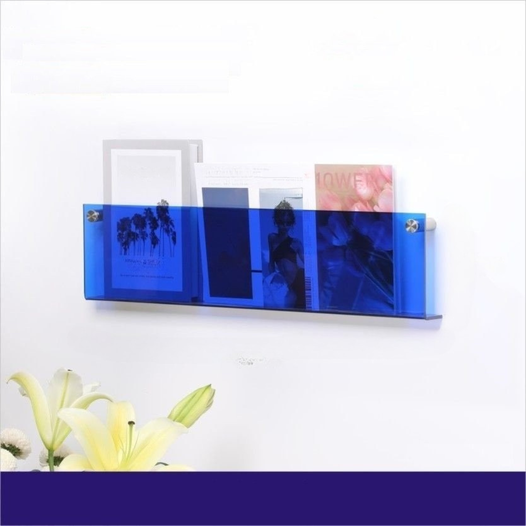 Wall Shelf Clear Acrylic Magazine Holder