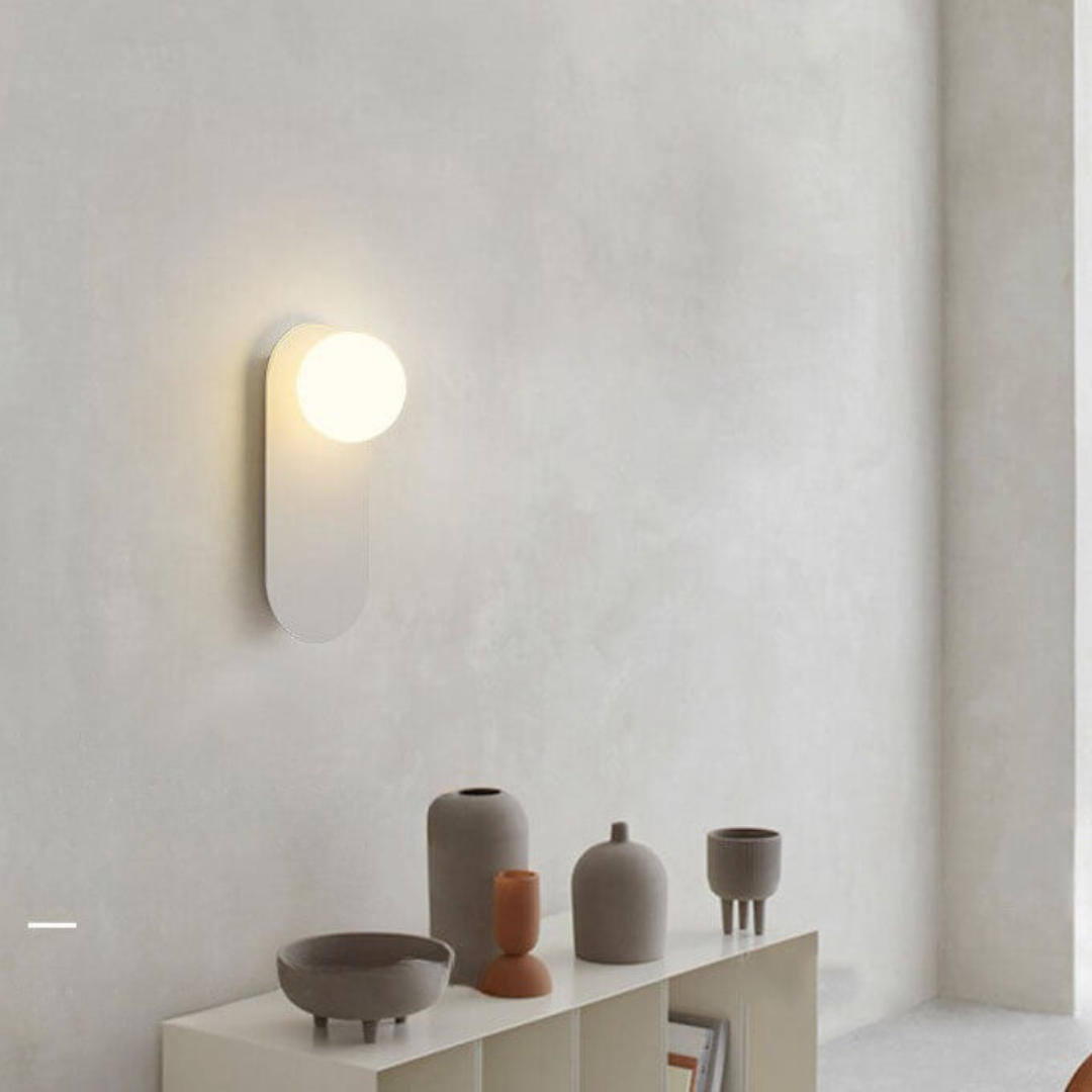 Wandleuchte Modern Glas Kugel Metall Design
