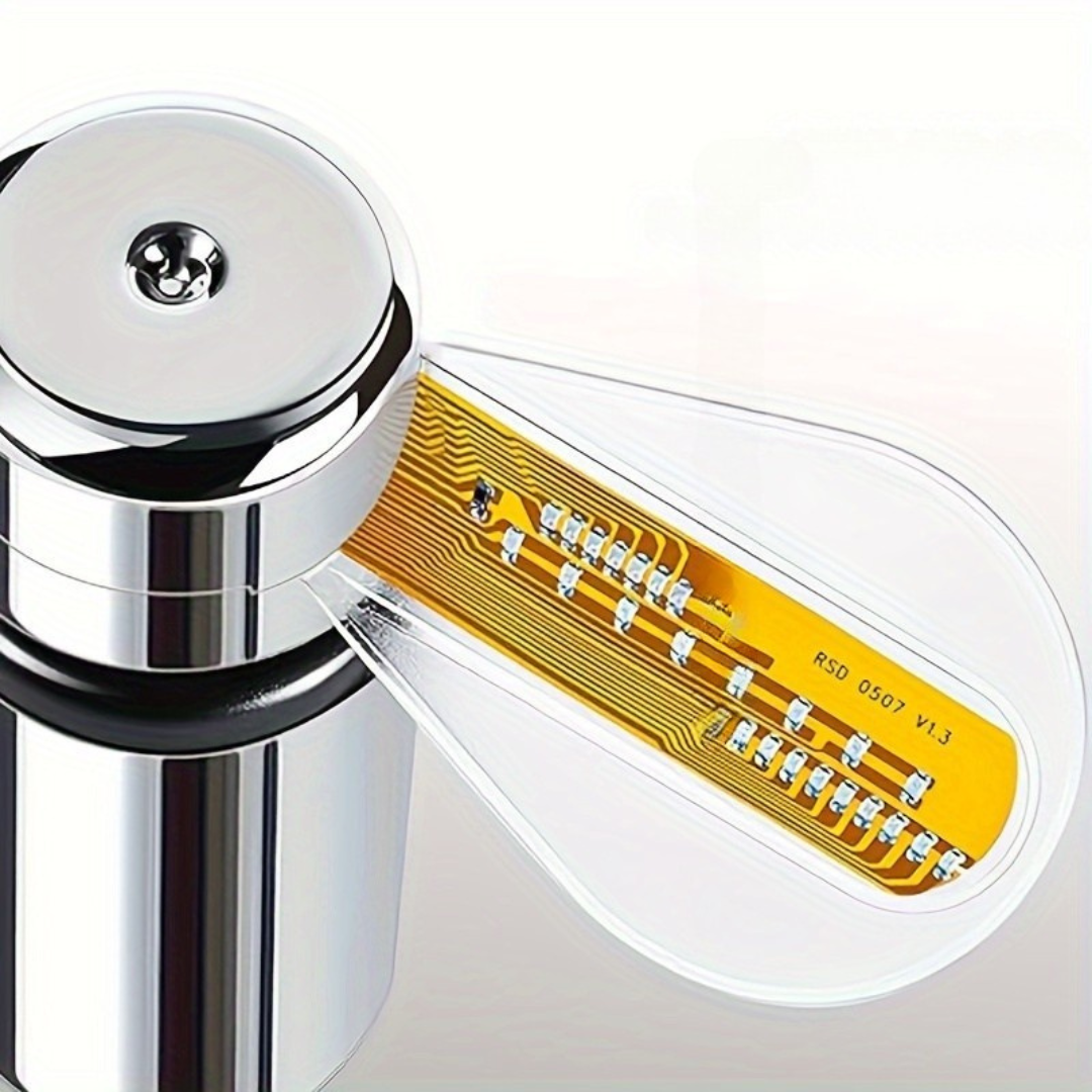 Wentylator biurkowy USB z wyświetlaczem zegara LED