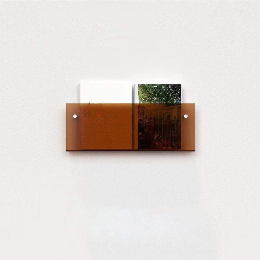 Wall Shelf Clear Acrylic Magazine Holder