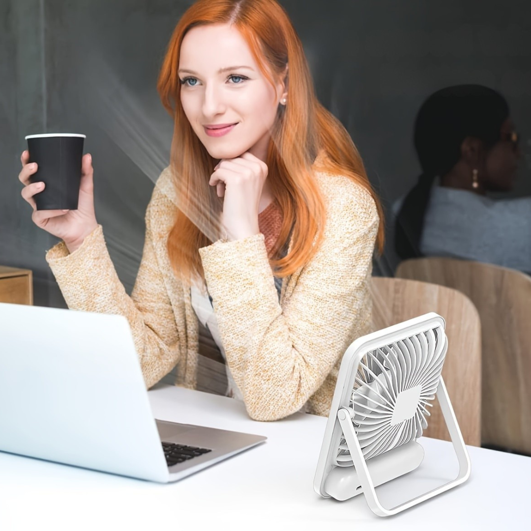 Portable USB Rechargeable Table Cooling Fan