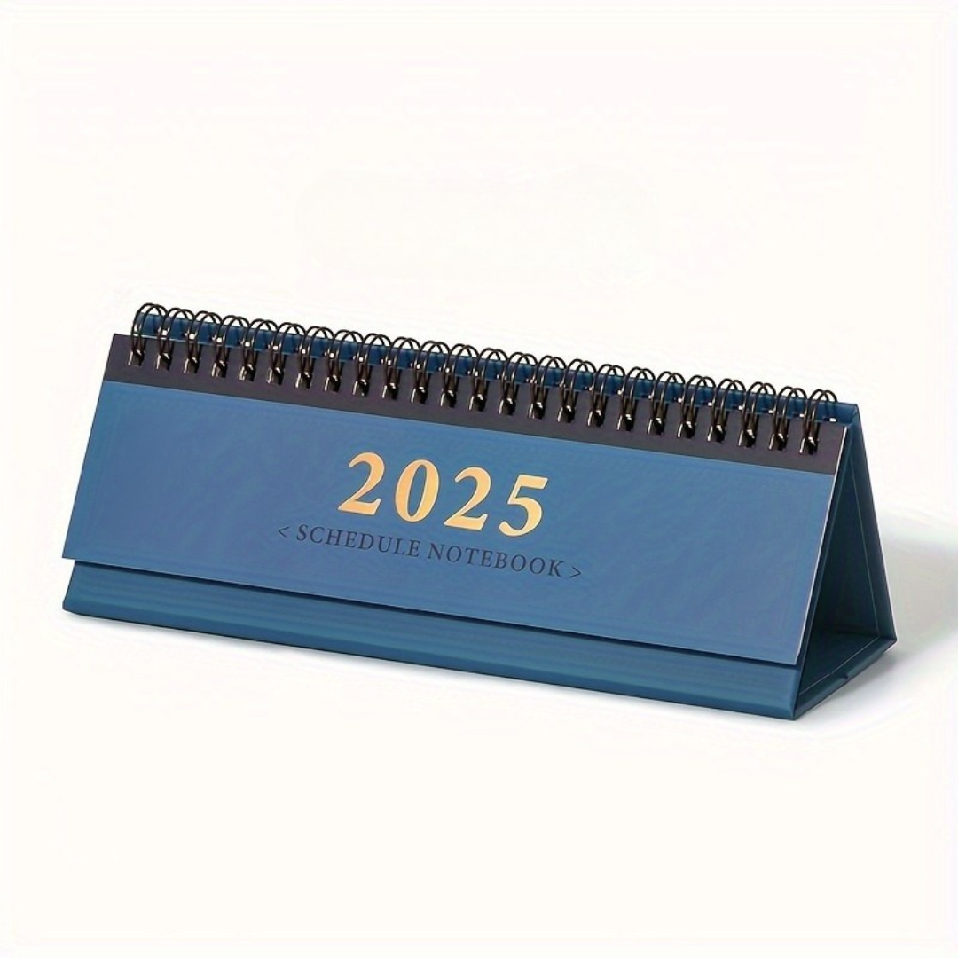 Calendario da scrivania con layout pianificatore giornaliero