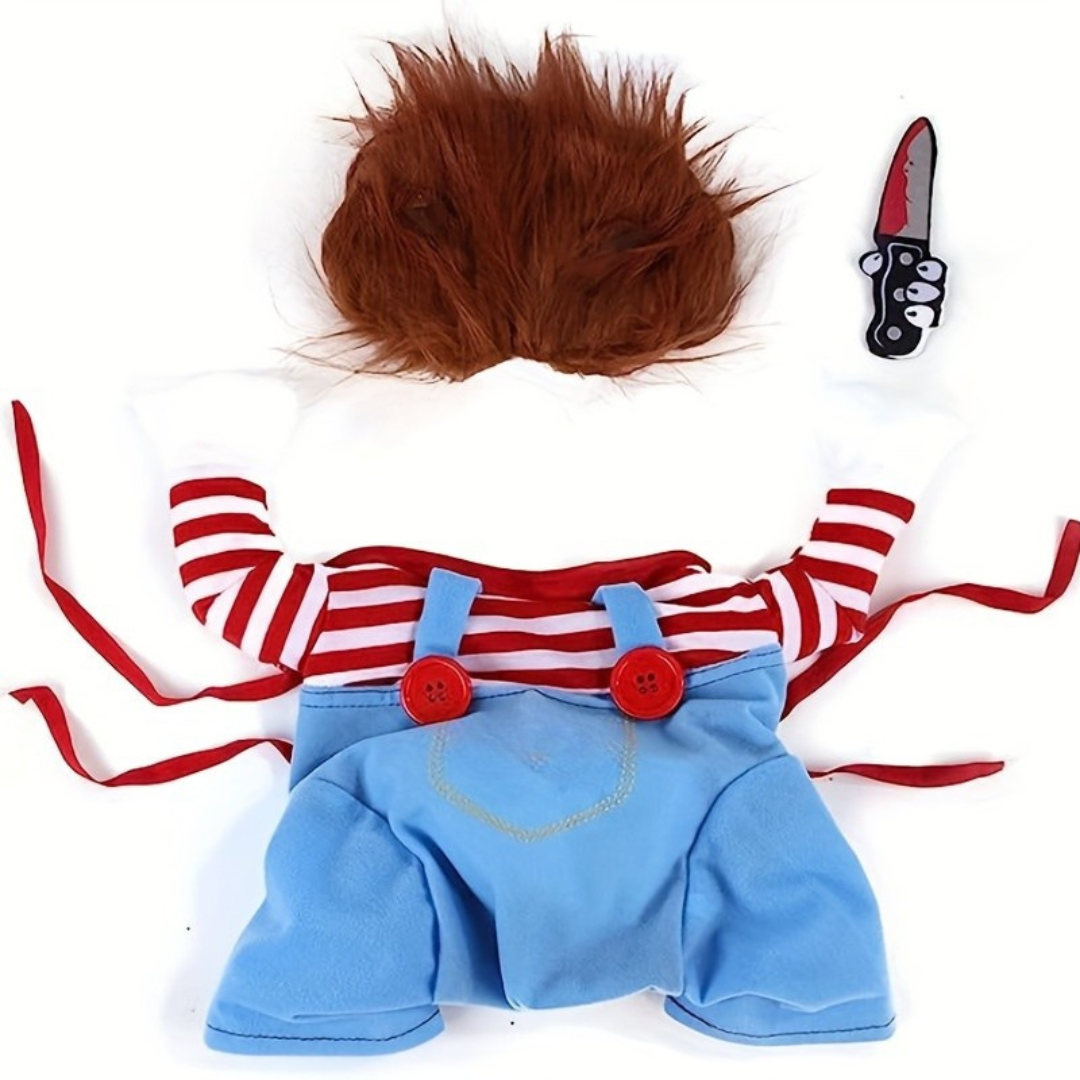 Hund Halloween Kostüm Plüsch Lustiges Outfit | Gruseliges Puppen Design