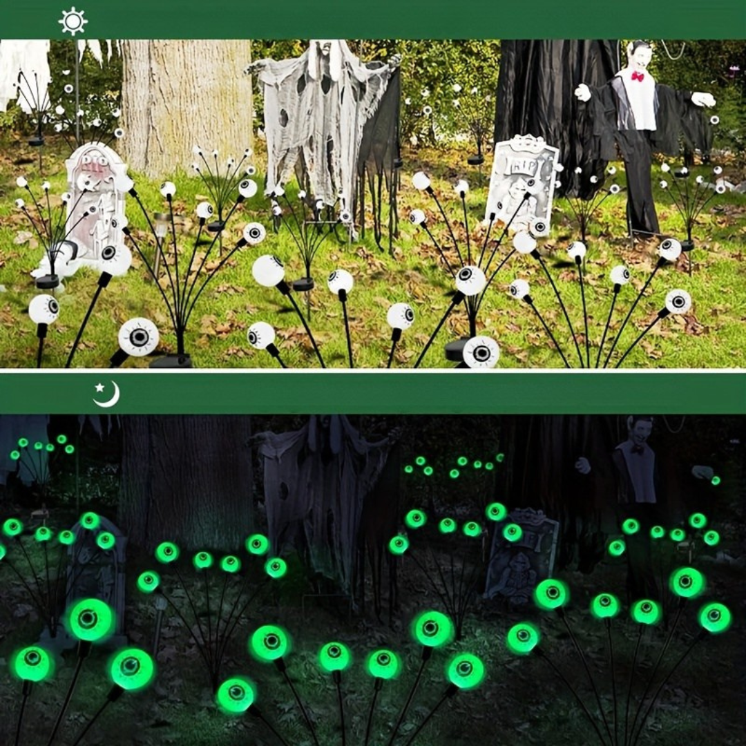 Ogrodowe lampy solarne LED Halloween kule