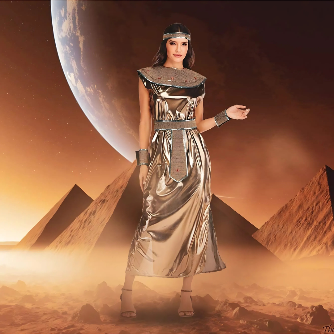 Vestido de Disfraz de Halloween Elegante Cleopatra para Mujer | Maxi