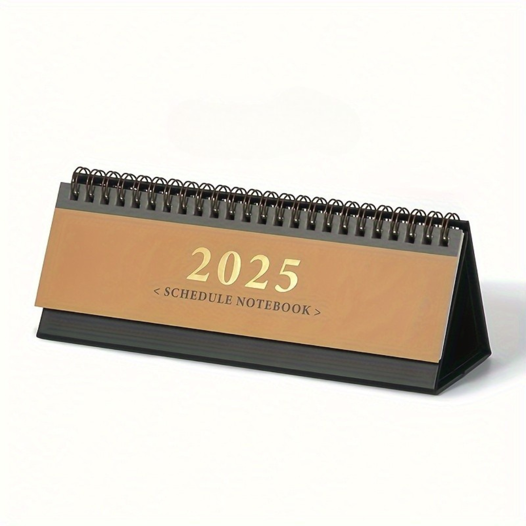 Calendario da scrivania con layout pianificatore giornaliero