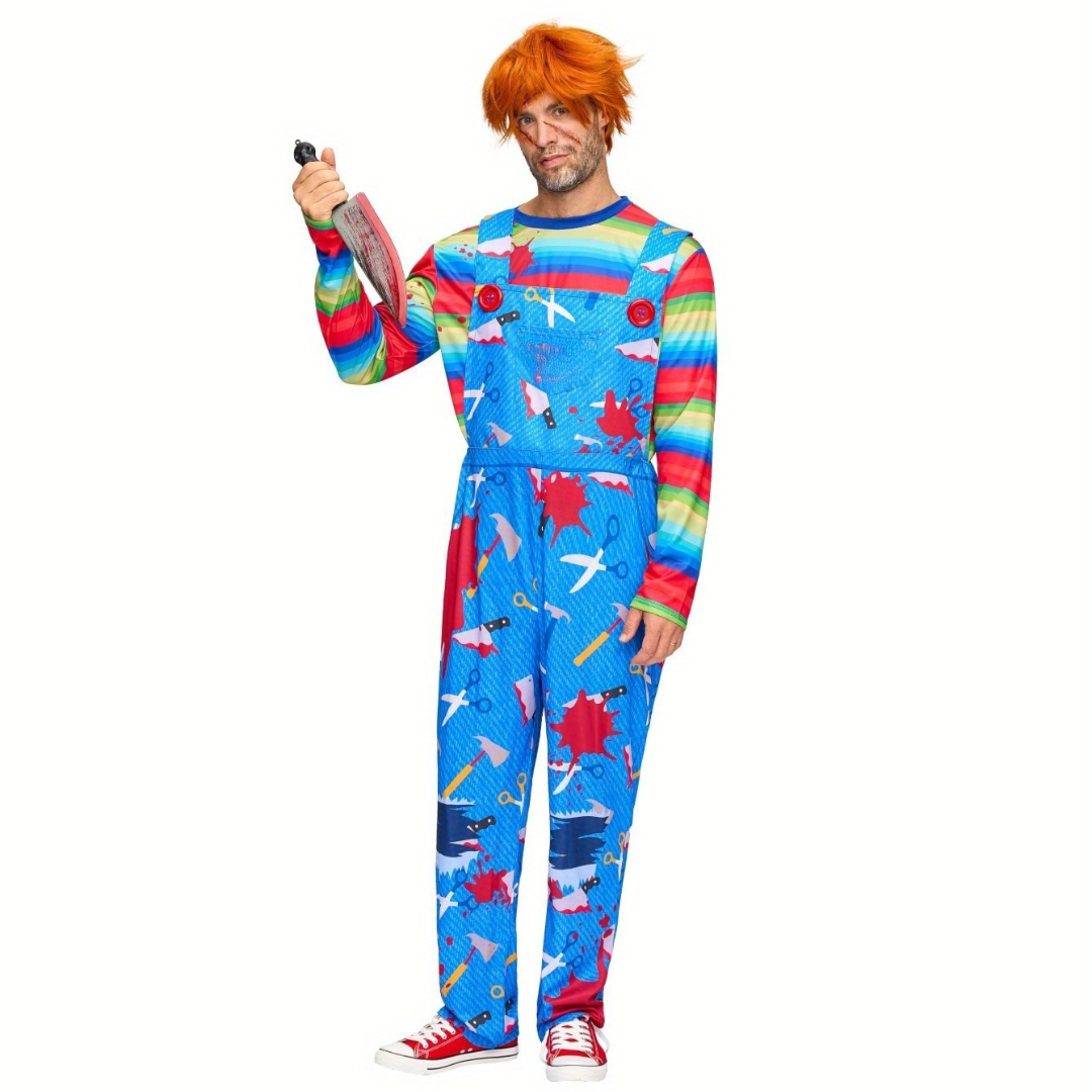 Men's Creepy Killer Halloween Costume | Scary Horror Outfit