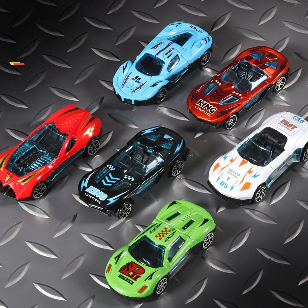 Set de Lanzador de Coches de Juguete Pista de Carreras Manual