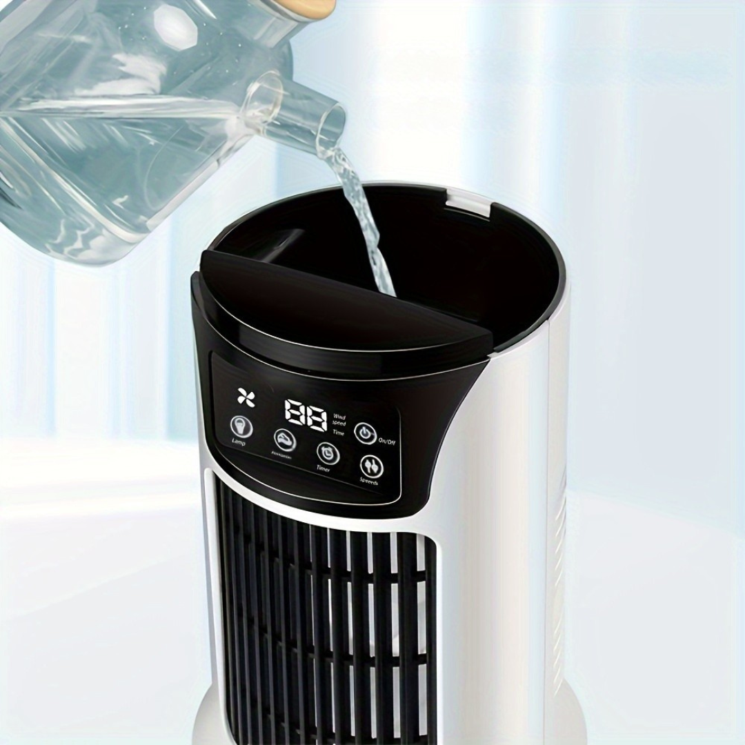 Portable Air Cooler Humidifier Fan USB White