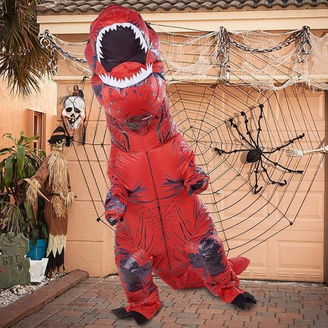 Nadmuchiwany kostium dinozaura na Halloween unisex | Olbrzymi kombinezon na całe ciało
