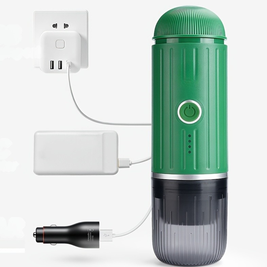 Macchina da caffè espresso da viaggio compatta con ricarica USB