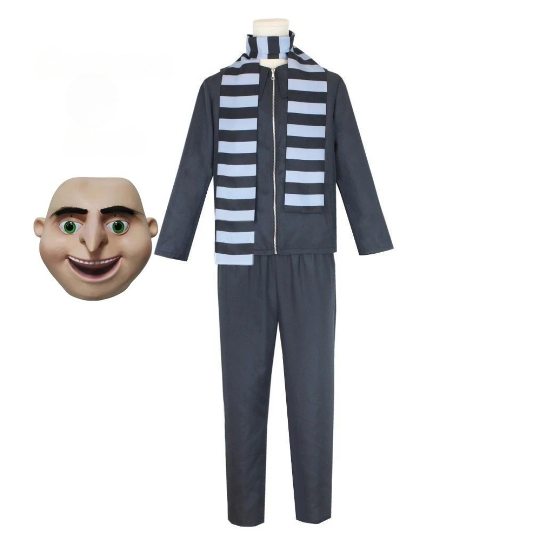 Kids Cartoon Villain Halloween Costume Set | Mask Scarf