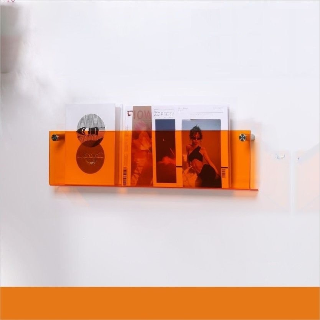 Wall Shelf Clear Acrylic Magazine Holder