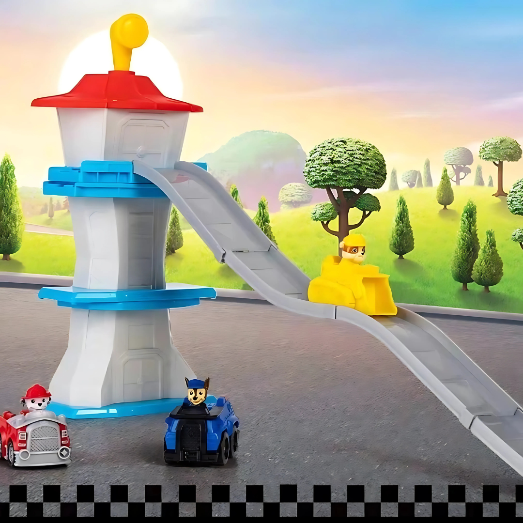 Toy Vehicle Ramp Tower Kids Playset