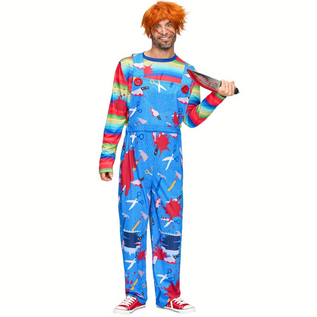 Men's Creepy Killer Halloween Costume | Scary Horror Outfit