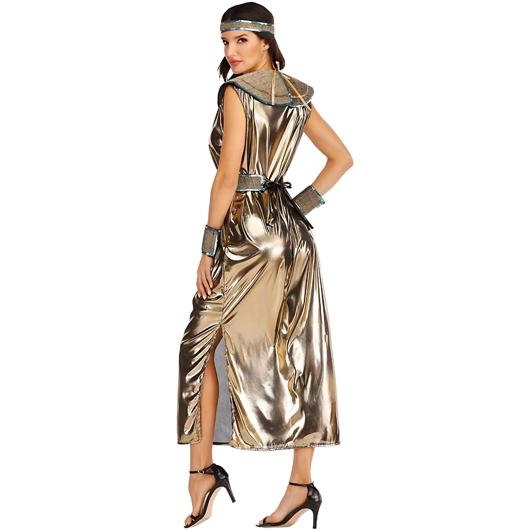 Vestido de Disfraz de Halloween Elegante Cleopatra para Mujer | Maxi