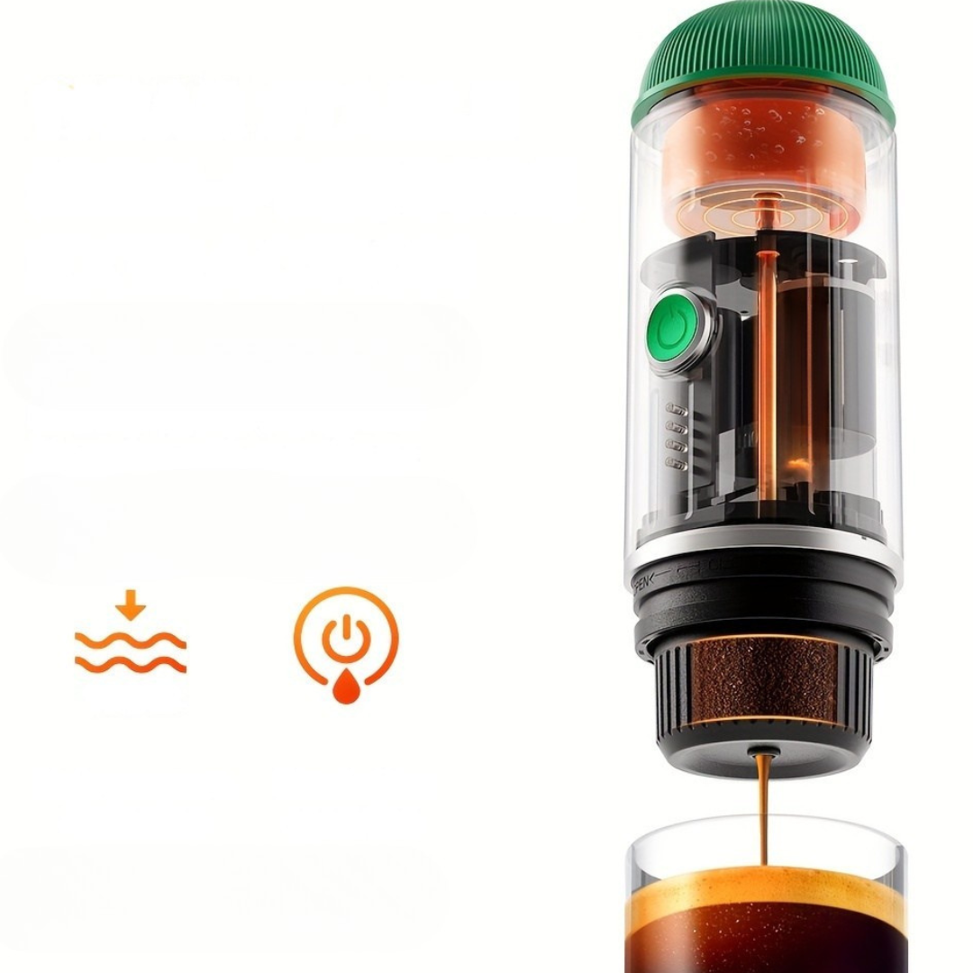 Macchina da caffè espresso da viaggio compatta con ricarica USB