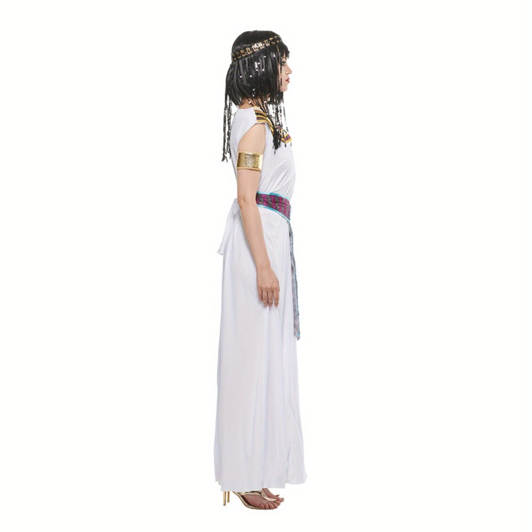 Disfraz de Halloween de Cleopatra para mujer | Vestido maxi real sin mangas