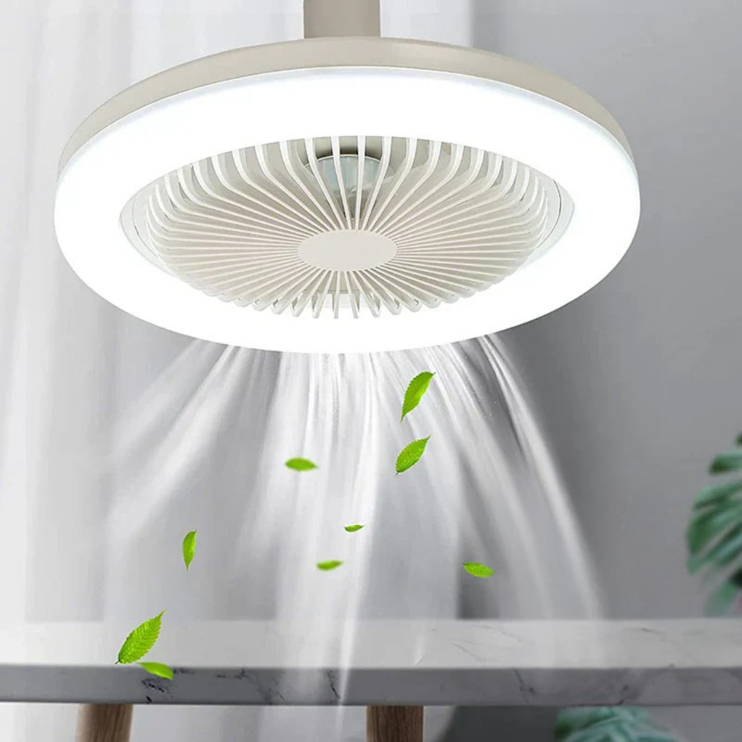 Ventilateur de plafond avec lumière et télécommande
